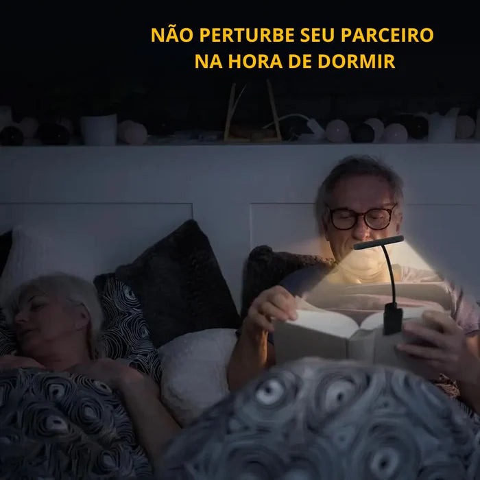 Luminária para leitura - recarregável e ajustável!